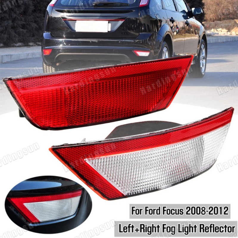 คู่ด้านหลังกันชน Reflector Light สําหรับ Ford focus - 2009, 2010, 2011, 2012, 2013, 2014 สําหรับ ecosport - 2013, 2014, 2015 พร้อมหลอดไฟ