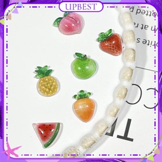 ♕ 50pcs Nail Art Luminous Fruit Series Jewelry Resin Small Fresh Watermelon Strawberry Hairpin Earrings Nail Decoration Manicure Tool For Nail Shop 20 Pcs UPBEST