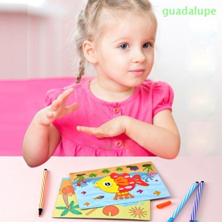 Guadalupe สติกเกอร์โฟม EVA 3D กันน้ํา ใช้ซ้ําได้ เพื่อการเรียนรู้เด็กก่อนวัยเรียน DIY 10 ชิ้น ต่อชุด