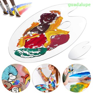 Guadalupe จานสีอะคริลิคใส ไม่เหนียวติด DIY สําหรับศิลปิน