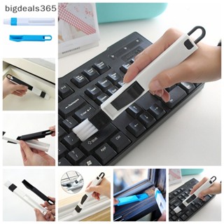 [bigdeals365] ใหม่ พร้อมส่ง แปรงทําความสะอาดคีย์บอร์ด หน้าต่าง 2 In 1