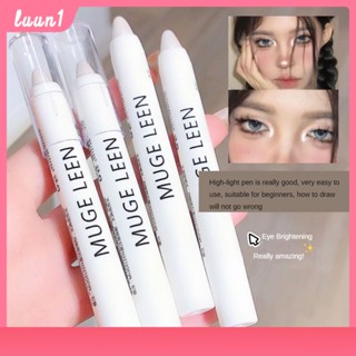 Mugeleen High-gloss Pen Eye Head Lying Silkworm Brighten Pearlescent Matte Flash Eyeshadow Stick Lazy ต้องมี cod