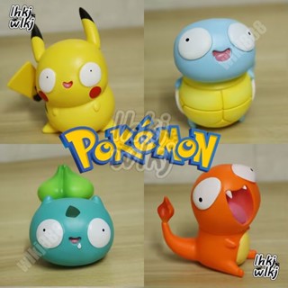 ตุ๊กตาโปเกม่อน Squirtle Pikachu Charmander Bulbasaur น่ารัก ขนาด 6 ซม. ไม่มีกล่อง สําหรับตกแต่งห้อง