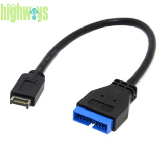 สายเคเบิลต่อขยาย USB3.1 3.0 20Pin สําหรับเมนบอร์ด ASUS [highways.th]