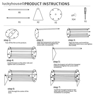 Luckyhouse0^^ ใหม่ ที่วางกิ๊บติดผมอะคริลิค หมุนได้ 360 องศา สําหรับผู้หญิง