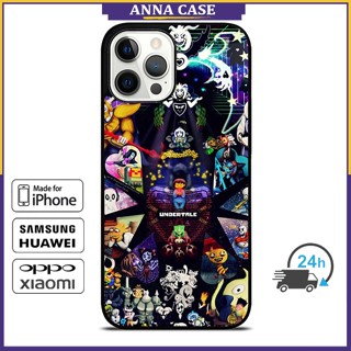 เคสโทรศัพท์มือถือ ลายตัวละคร Undertales Love สําหรับ iPhone 14 Pro Max 13 Pro Max Samsung Galaxy Note10+ S21Ultra