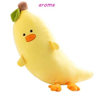 Aroma หมอนตุ๊กตานุ่ม รูปการ์ตูนผลไม้ กล้วย เป็ดน่ารัก สําหรับตกแต่งบ้าน โซฟา