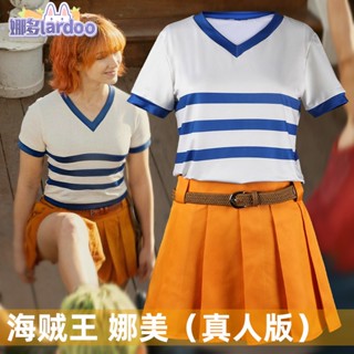 Lardoo ONE PIECE cos Nami Live Edition Game Anime Film and Television ชุดคอสเพลย์ สําหรับผู้ชายและผู้หญิง