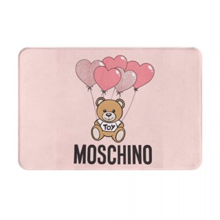 Moschino (5) พรมเช็ดเท้า ผ้าสักหลาด กันลื่น ดูดซับน้ํา แห้งเร็ว สําหรับห้องน้ํา 16x24 นิ้ว พร้อมส่ง