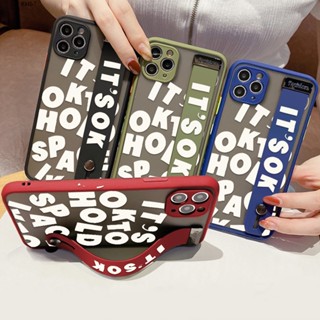 Xiaomi Redmi 7 7A 5A A1 A2 4X 5 Plus K40 Gaming Pro สำหรับ Case White English Letter เคส เคสโทรศัพท์ เคสมือถือ Wristband Clear Cases