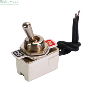 【Big Discounts】1PCS 2PIN On-Off Prewired Toggle Switch SPST 10A 12VDC Switch with Wire#BBHOOD