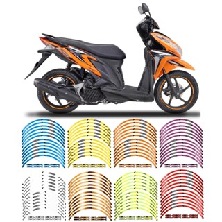 สติกเกอร์ติดขอบดุมล้อรถมอเตอร์ไซค์ สําหรับ HONDA Click mags 125i 150i 160i 14 นิ้ว 14 นิ้ว Click125i Click150i Click160i