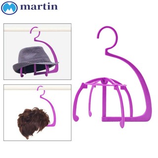 Martin ขาตั้งแขวนวิกผม แบบพกพา ทนทาน สีชมพู