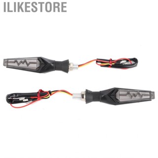 Ilikestore 2pcs Motorcycle  Turn Signal Light Flashing Dynamic IPX66  Universal M10