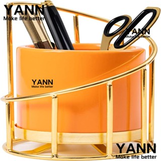 Yann1 กล่องทิชชู่เซรามิค สีส้ม อเนกประสงค์ สําหรับวางโทรศัพท์มือถือ ในออฟฟิศ