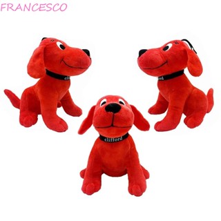 Francesco ตุ๊กตาการ์ตูนสุนัขน่ารัก แบบนิ่ม สีแดง ของเล่นสําหรับเด็ก