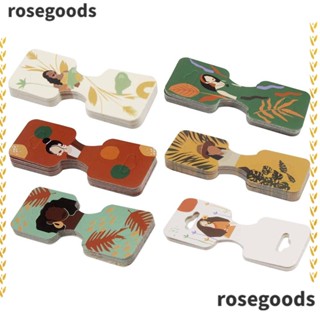 Rosegoods1 กระดาษคราฟท์ หลากสี 9.5*3 ซม. สําหรับโชว์เครื่องประดับ DIY 100 ชิ้น ต่อล็อต