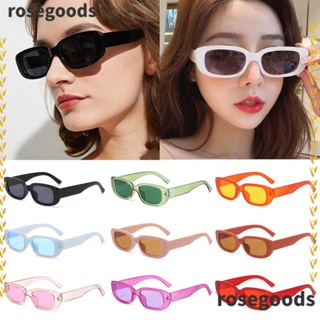 Rosegoods1 Y2K แว่นตากันแดดแฟชั่น ป้องกัน UV400 สไตล์เรโทร สําหรับผู้หญิง ผู้ชาย