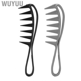 Wuyuu Detangling Comb  Anti‑Static Rounded Edges Hair Styling Smaller Friction for Barber