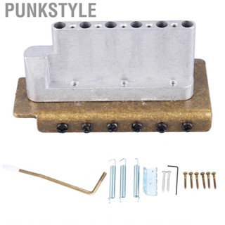 Punkstyle Guitar Bridge Easy Installation Good  Performance Saddle Zinc Alloy and Iron Versatile for Music Recording