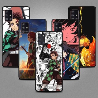 เคสโทรศัพท์ซิลิโคน TPU แบบนิ่ม ลาย Demon Slayer Blade สีดํา สําหรับ Samsung Galaxy A14 4G 5G