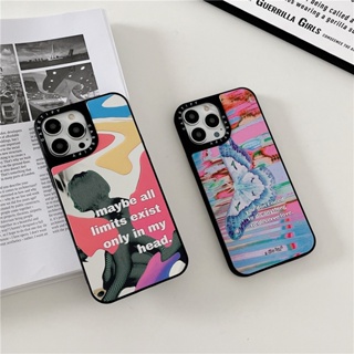 พร้อมส่ง CASETiFY 【ภาพประกอบผีเสื้อสี】เคสโทรศัพท์มือถือ ซิลิโคน กันกระแทก ลายผีเสื้อน่ารัก แฟชั่น สําหรับ iPhone 14 Pro MAX 13 12 11 Pro MAX