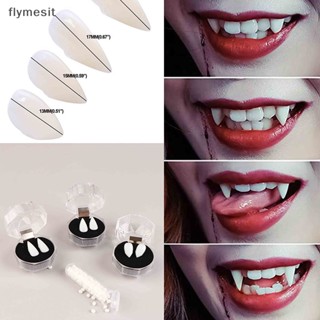 Flymesit ฟันปลอมแวมไพร์ มีกาวในตัว สําหรับปาร์ตี้ฮาโลวีน DIY