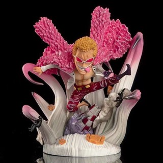 โมเดลลูกพีช Joker Doflamingo GK (Awakening Battle Ver.) โมเดลฟิกเกอร์ PVC อนิเมะ Seven Warlords Dressrosa ขนาด 13.5 ซม.