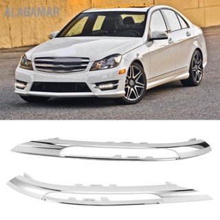 ALABAMAR กันชนหน้ากรอบไฟเลี้ยว Chrome Trim สำหรับ Mercedes Benz C250 Sedan 2012-2014