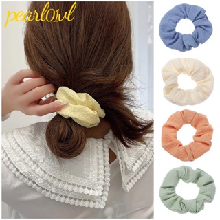 Pearl01 ยางรัดผมหางม้า แบบยืดหยุ่น สีแคนดี้ สําหรับผู้หญิง