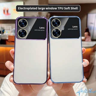 เคส Realme C55 C53 case C35 C30S C31 C33 C21Y C25Y C15 C20 C11 2021 C12 C25 5 5i 6i 5S 8 8 Pro เคส มาพร้อมฟิล์มเลนส์ ใหม่ เลนส์รวมทุกอย่าง หรูหรา ระดับไฮเอนด์ เคลือบไฟฟ้า เคสโทรศัพท์มือถือ