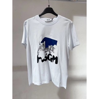 Mscm ใหม่ เสื้อยืดแขนสั้น เรียบหรู และหลากหลาย