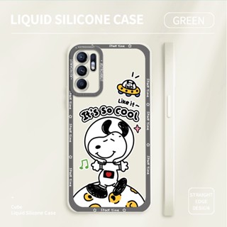 เคสโทรศัพท์ซิลิโคน TPU แบบนิ่ม ลายการ์ตูนสุนัข Snoopy กันกระแทก ป้องกันกล้อง สําหรับ Reno5 Reno6 Pro Reno6 Reno7 Z 4G 5G