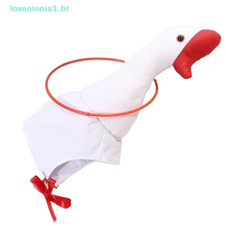 Loveoionia1 ตุ๊กตาน่ารักตลก Goose Shape ผู้ใหญ่เด็กฮาโลวีนคอสเพลย์สัตว์ Hood หมวกฤดูหนาวที่อบอุ่นเครื่องแต่งกาย br