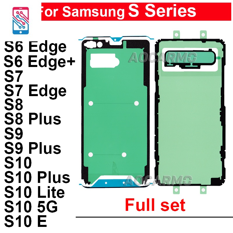 กาวสติกเกอร์แบตเตอรี่ หน้าจอ LCD สําหรับ Samsung Galaxy S6 S7 Edge+ S8 S9 Plus S10+ Lite 5G S10E S10PLUS