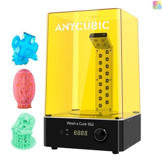 [ขายดี] Anycubic เครื่องซักผ้า 2 in 1 พร้อมแถบไฟ รูปตัว L และแพลตฟอร์มบ่มโรตารี่ เข้าได้กับ Mars Pro Photon Mono X LCD 8.9 นิ้ว 3D P