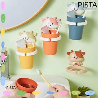 Pista ชั้นวางแปรงสีฟันพลาสติก แบบติดผนัง