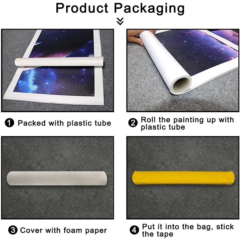 ดอกบัวที่มีสีสันผ้าใบจิตรกรรมตกแต่งบ้านที่สวยงามผนังศิลปะภาพพุทธศาสนา - รูปที่ 6