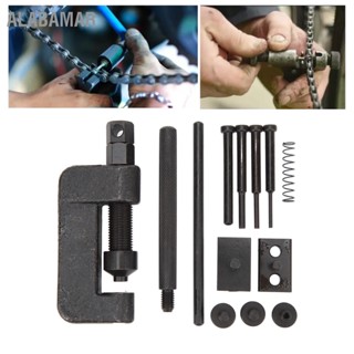 ALABAMAR Chain Cutter Breaker Riveting Riveter Tool Kit Portable Rivet Set for Motorbike Maintenance