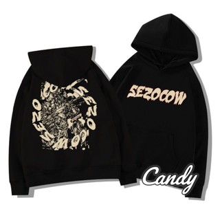 Candy Kids เสื้อผ้าผู้ญิง แขนยาว เสื้อฮู้ด คลุมหญิง สไตล์เกาหลี แฟชั่น A28J16E