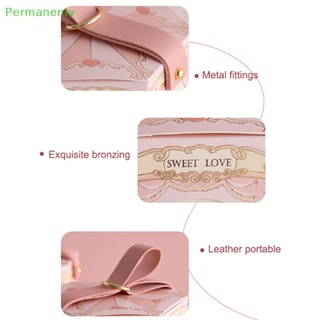 Permanenty กล่องกระดาษ ทรงหกเหลี่ยม แบบพกพา สําหรับใส่ลูกอม ตกแต่งงานแต่งงาน ปาร์ตี้วันเกิด