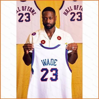 Fb 2023-2024 เสื้อกีฬาบาสเก็ตบอล ขนาดใหญ่ ลาย NBA Hall Of Fame Wade สําหรับผู้ชาย และผู้หญิง