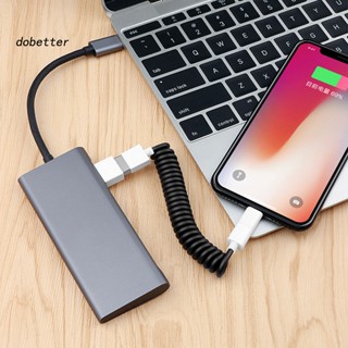 &lt;Dobetter&gt; สายชาร์จสมาร์ทโฟน USB 3 in 1 ปลอดภัย สําหรับ Android 8Pin Type-C