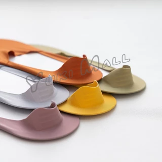 Yuki ถุงเท้าข้อสั้น เนื้อผ้าเด้ง เย็น กันลื่น สีพื้น สําหรับผู้ชาย EUR 39-43 Men's socks