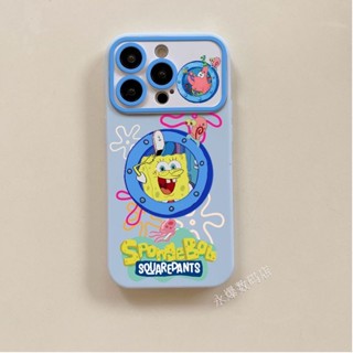 เคสโทรศัพท์มือถือนิ่ม ลาย Spongebob SquarePants ขนาดใหญ่ สําหรับ Apple Iphone 14promax 13pro 12 11 7p BRQP