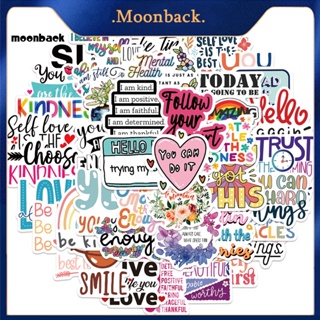 &lt;moonback&gt; สติกเกอร์กระดาษ ลายศิลปะ กันน้ํา สําหรับตกแต่งแล็ปท็อป โน้ตบุ๊ก DIY 52 ชิ้น ต่อชุด