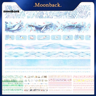 &lt;moonback&gt; เทปห่อ ขนาดกะทัดรัด สําหรับสมุดไดอารี่ 8 ม้วน