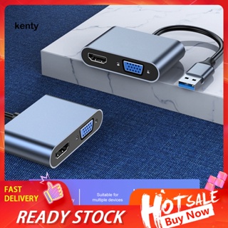 Kt* ฮับแปลง Hdmi 4k Hd Usb 3.0 ความเร็วสูง เสียบแล้วใช้งานได้เลย สําหรับคอมพิวเตอร์