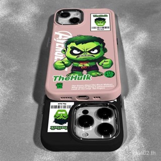 เคสโทรศัพท์มือถือ ซิลิโคน โลหะ กันกระแทก สําหรับ iPhone Violent Hulk 14promax 13 12 7p 8plus 11 x xr xsmax