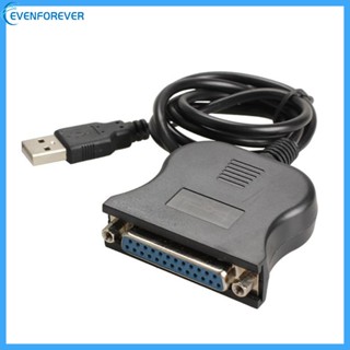 Ev อะแดปเตอร์แปลงสายเคเบิล USB2 0 เป็น DB25 25Pin 80 ซม. สําหรับเครื่องพิมพ์